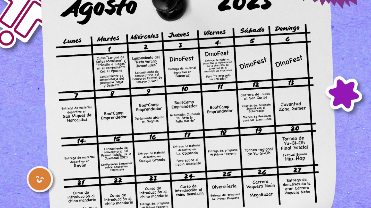 Con diversas actividades celebrará Gobierno de Sonora el Mes de las Juventudes en agosto